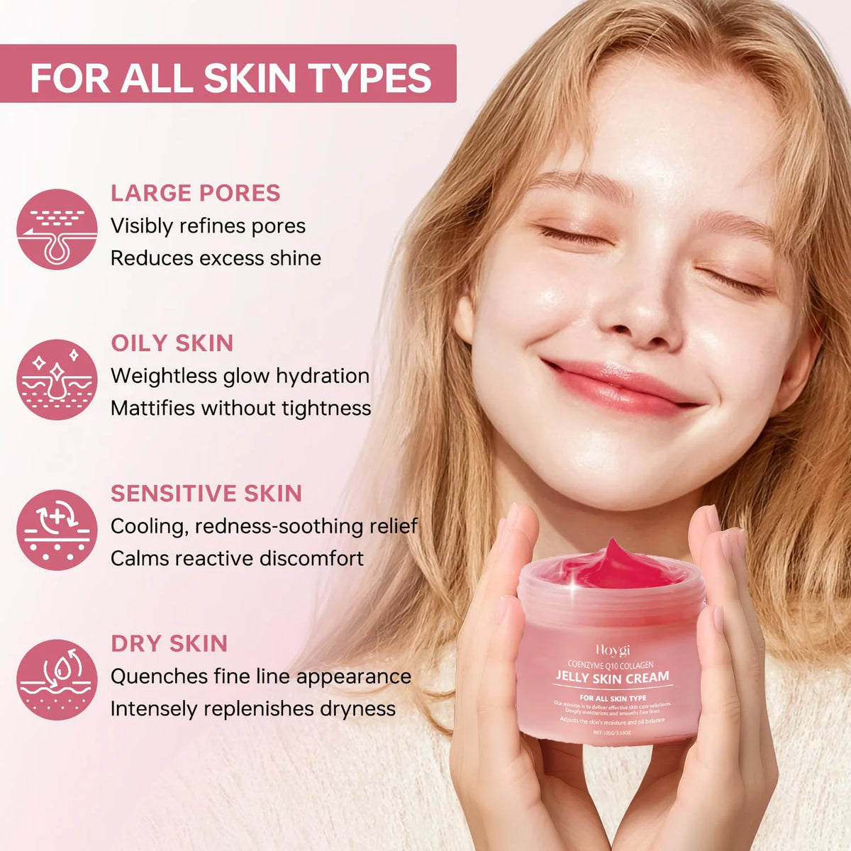 Salmon Collagen Jelly Cream Peel-Off Mask PDRN DNA Overnight Wrapping Facial Mask Elasticity Boosting Skin Glow Korean Skincare - Curl and Collar