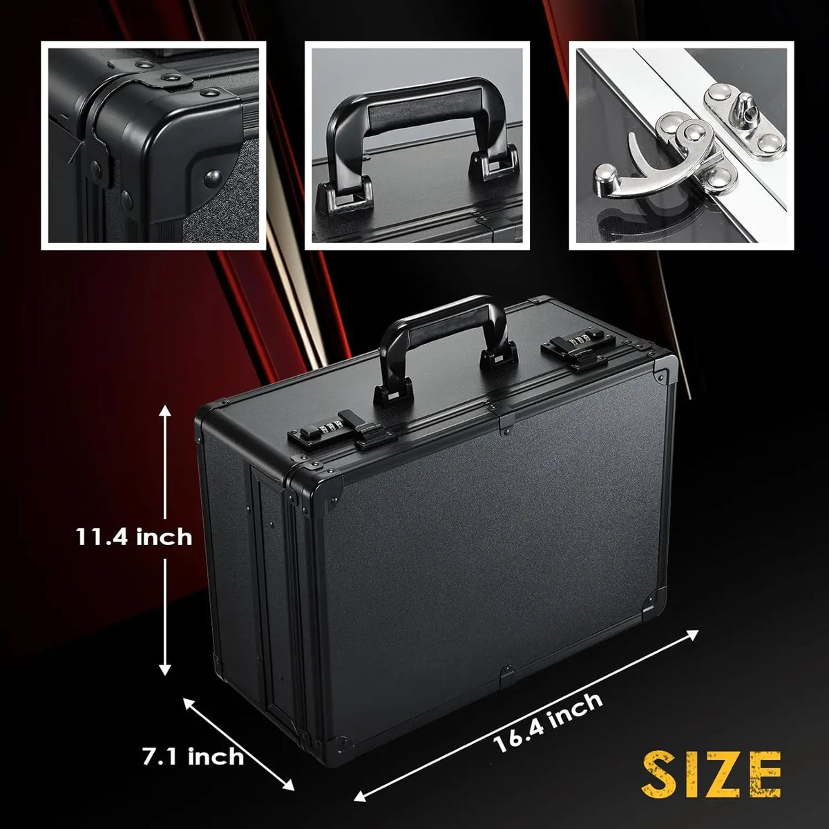 Barber Case 6 Clippers Sliding Tray Stylist Hairdressing Tool Box Clipper Trimmer Organizer Metal Storage Box Portable Suitcase - Curl and Collar