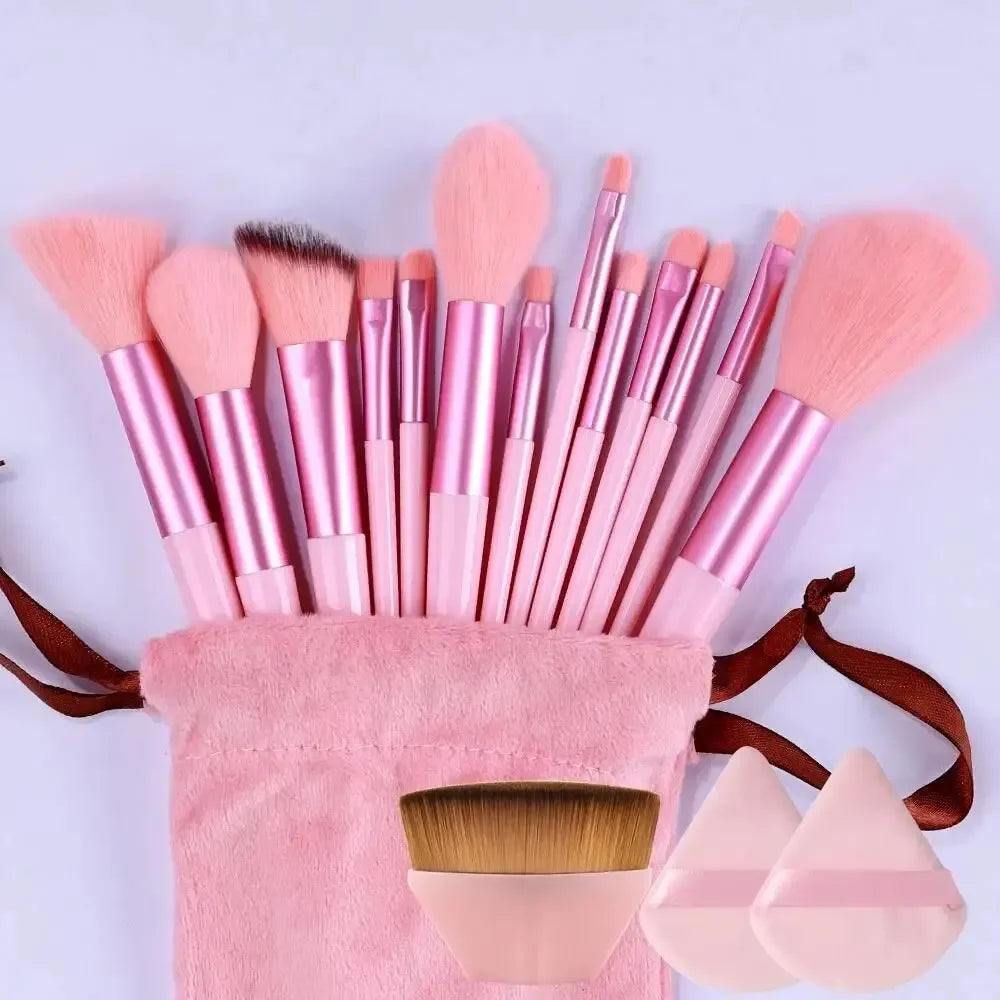 Makeup Brush Set Soft Fluffy Professiona Cosmetic Foundation Powder Eyeshadow Kabuki Blending Make Up Brush Beauty Tool Makeup - Curl and Collar