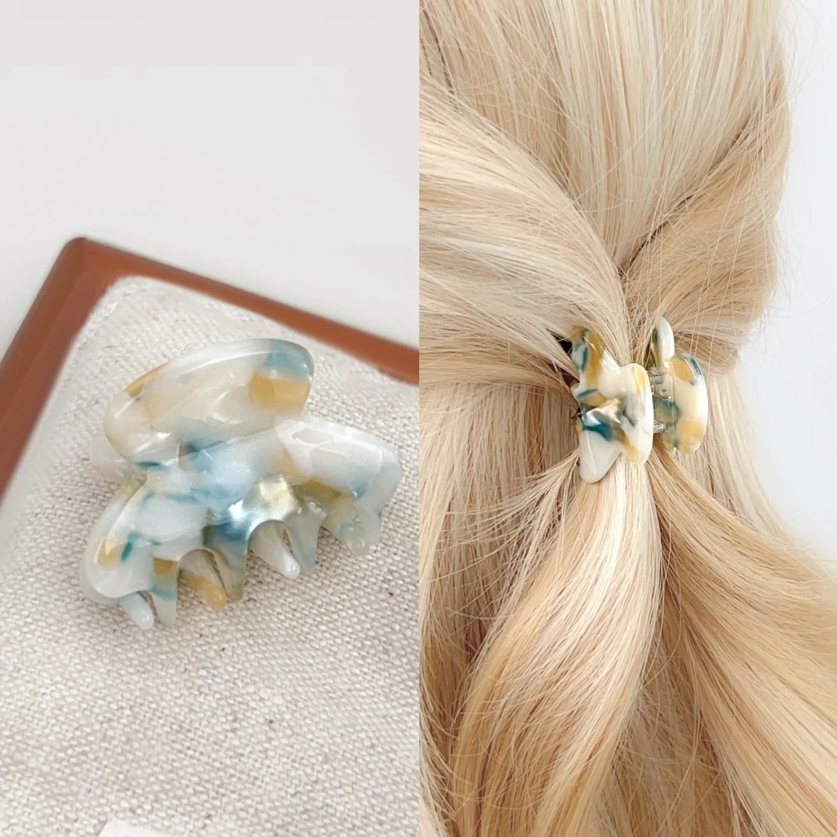 2026 New Korean style hair claw clip Fairy hair clips Mini Delicate hair claw Pretty hairclip Accessories for women - Curl and Collar