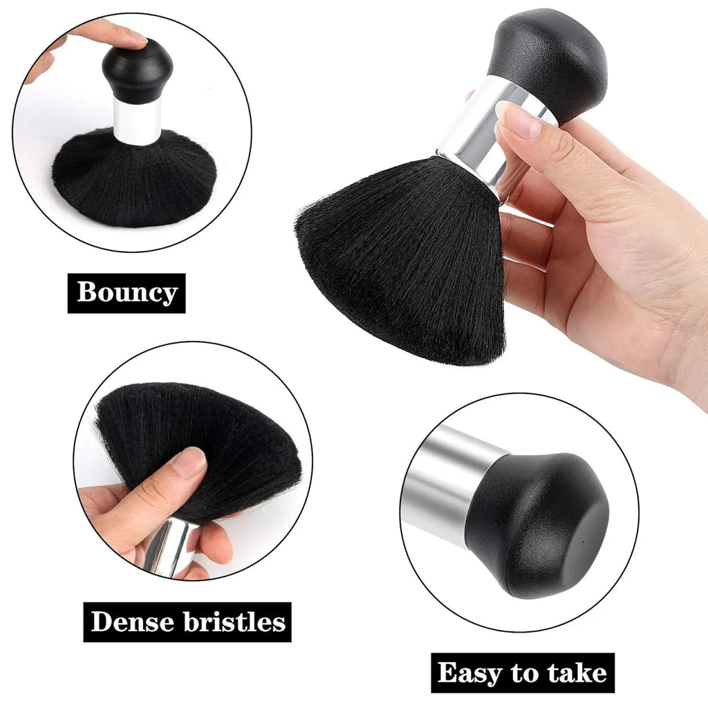 15Pcs Barber Cape Set Vintage Print Hair Cutting Salon Cloak Adjustable Neck Buckle Barber Hair Brushes Combs Kit Professional Hairdressing Barber Shop Styling Tools - Curl and Collar
