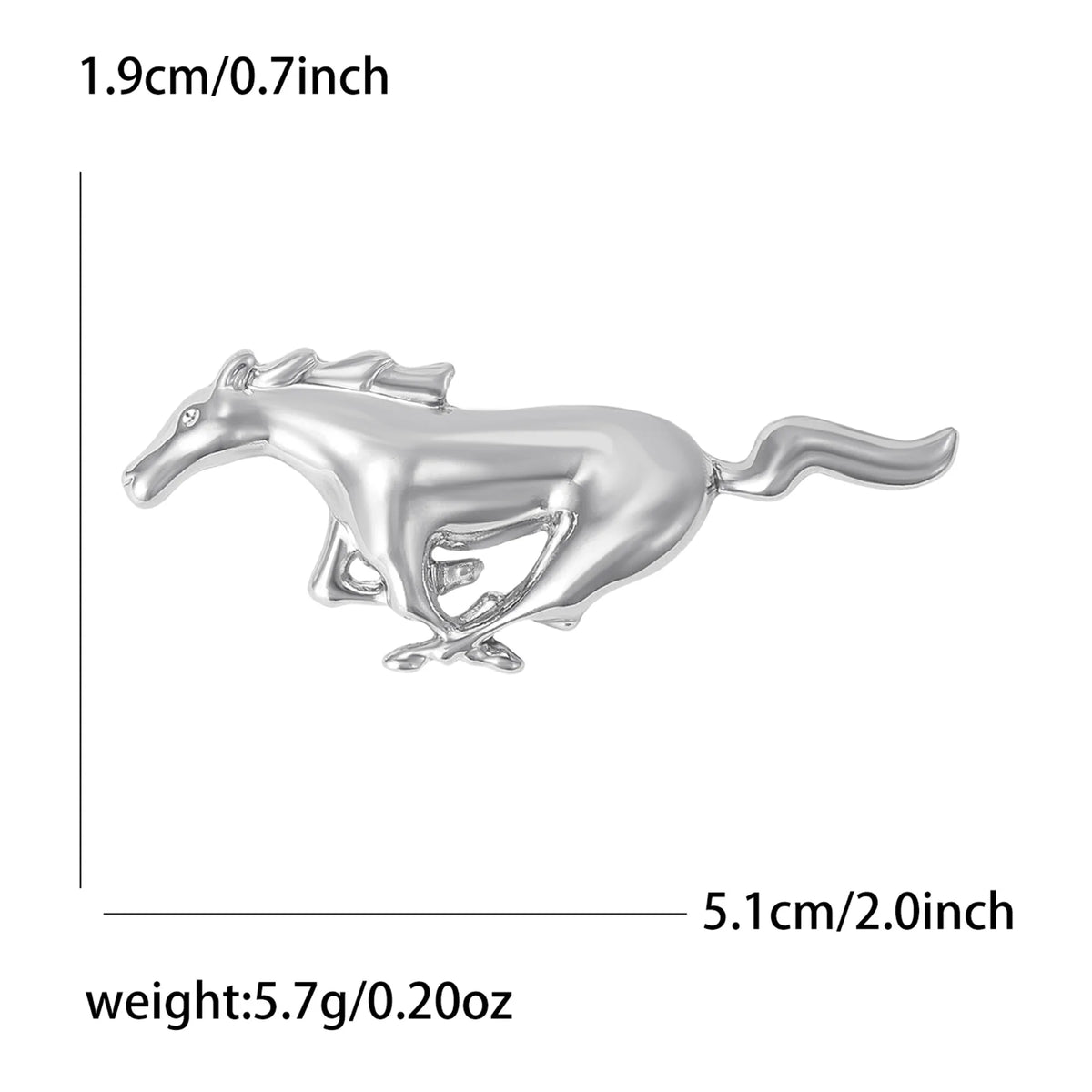 Classic Rhinestone Horse Brooches for Women Enamel Zodiac Animal Pins Office Party Friend New Year Gifts Jewelry Accessories - Curl and Collar