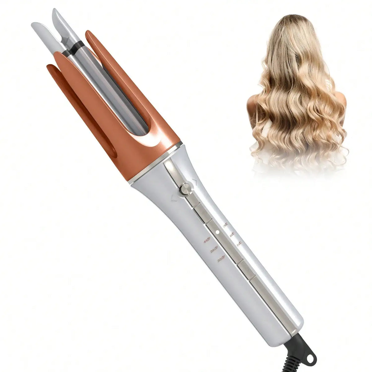 Portable Hair Curler For Ladies Business Trip Hotel Use 1PCS Valentine's Day Gift Adjustable Temperature 360° Swivel Cord Curling Wand Automatic Curling Iron Lazy Curl Negative Ion Perm Big Curl Big Curl Big Wavy Girl Does N - Curl and Collar