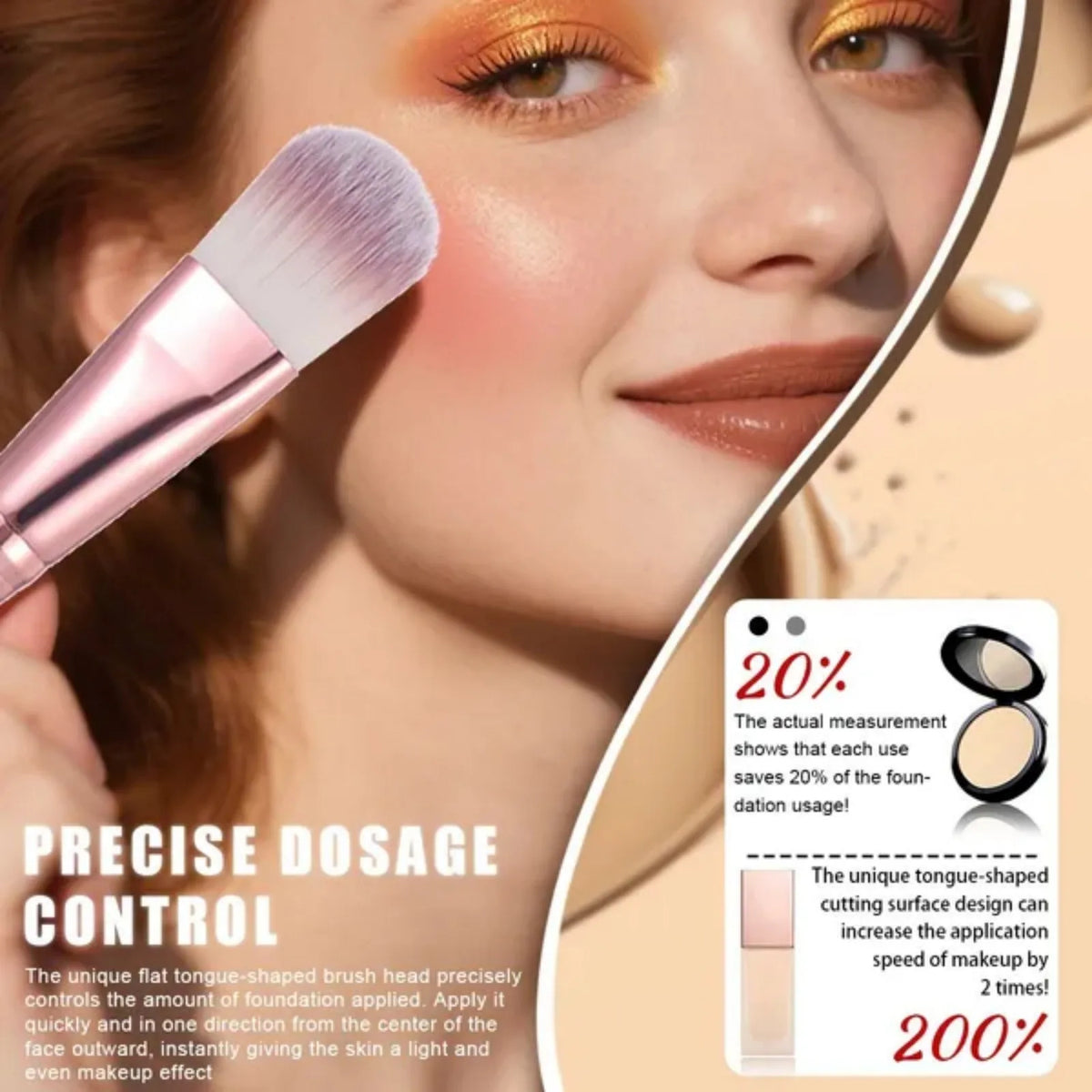 Professional Makeup Brushes Set, 25 pcs Makeup Brush Foundation Powder Eyeshadow - Curl and Collar