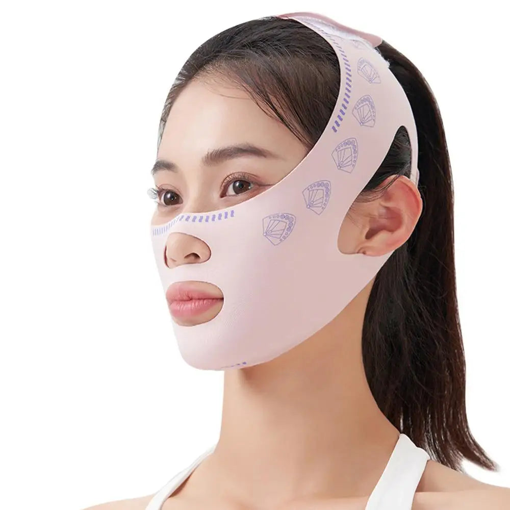 Chin Cheek Slimming Bandage V Shaper V Line Lifting Mask Face Lifting Anti Wrinkle Strap Band Sleeping Mask Beauty Health - Curl and Collar