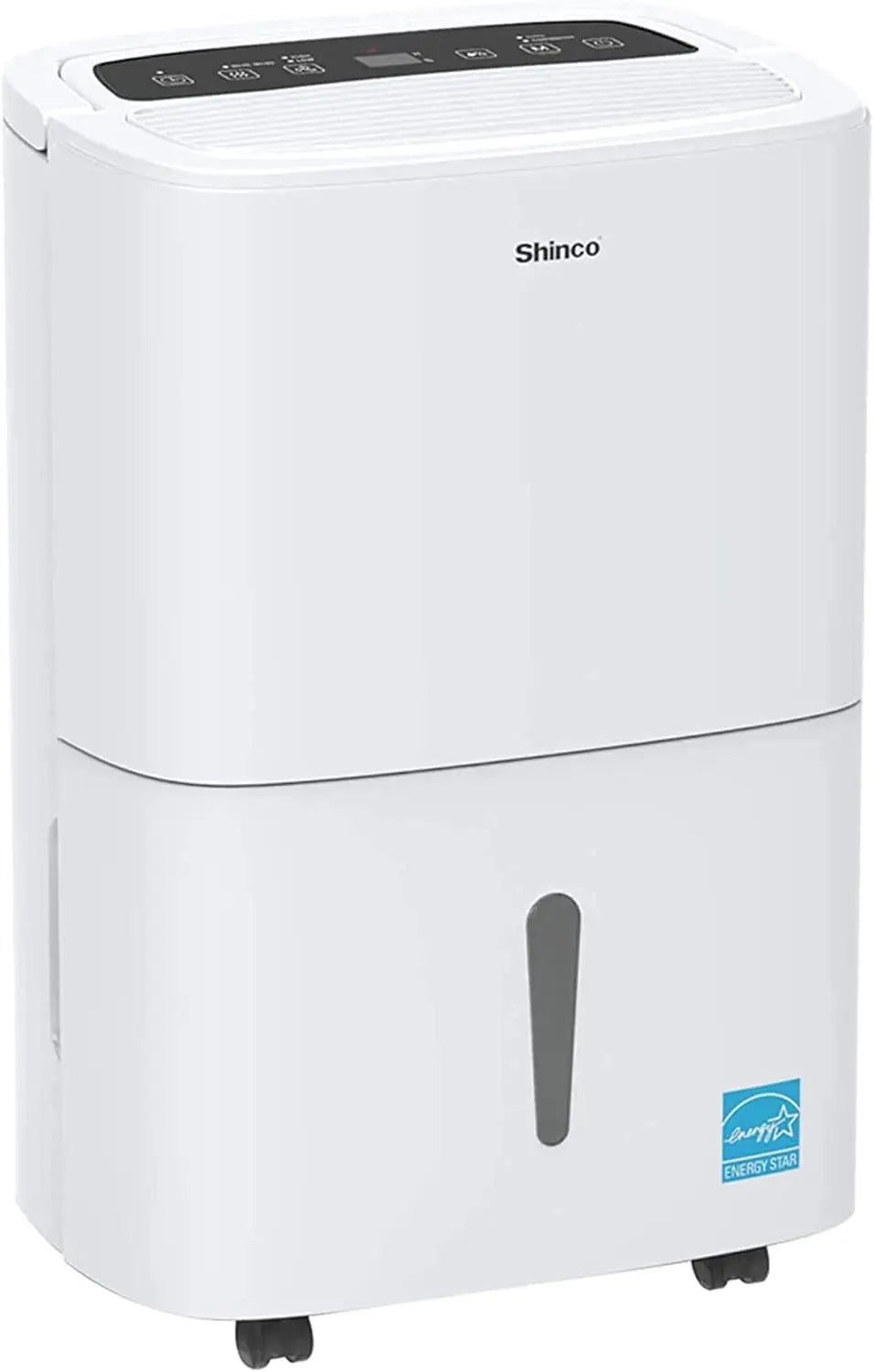 Shinco 150 Pints Energy Star Dehumidifier for Large Spaces up to 7,000 Sq.Ft Built-in Pump, 1.85 Gallon Water Tank - Curl and Collar