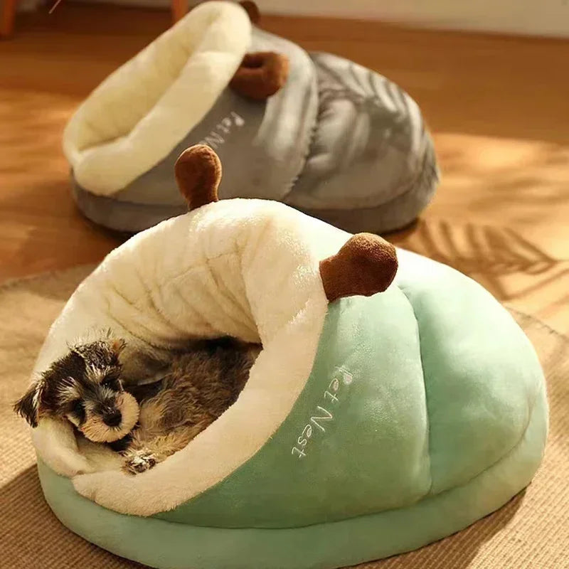 Dog Beds Shoes Pet Bed Mattress Dogs Supplies Products Cushion Accessory Mat Lie House Indoor Cushions Kennel - Curl and Collar