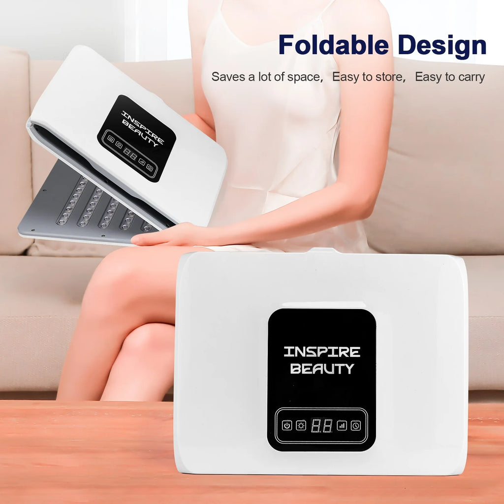 7 Colors LED Photon Machine Foldable Skin Care Equipment Skin Rejuvenation Light Facial Body Beauty Machines For Skin Care - Curl and Collar