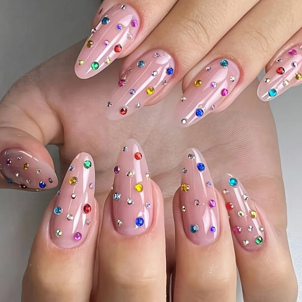 12 Grid Shimmering Crystal Nail Art Rhinestones - Flatback Gemstones for Versatile Decoration - Adorns Nails Shoes Makeup Bags - Curl and Collar