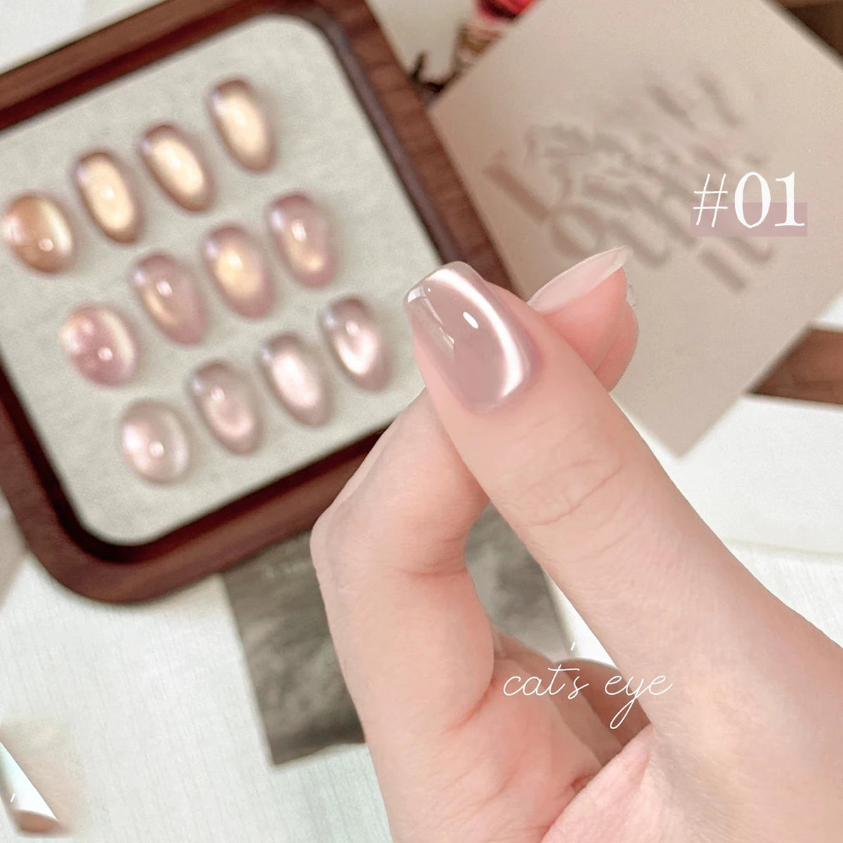 1-12pcs SHAKA Autumn Tanhua Cat Eye Pink Transparent Color Gel Nail Polish 2026 New Simple And Generous Halloween Nail Gel - Curl and Collar