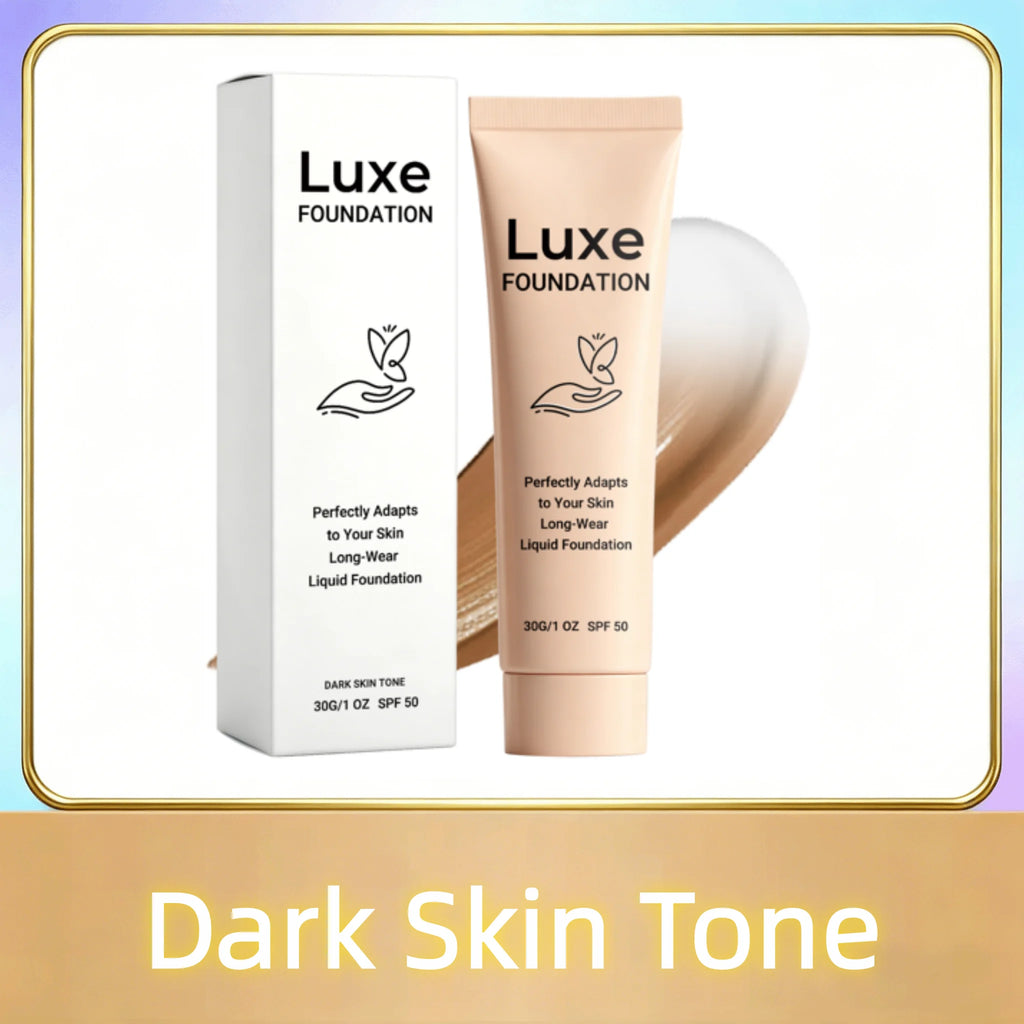 SPF 50 Color Changing Foundation Self Adjusting Adapt Skin Tone Conceal Face Fine Flaws Natural Invisible Skin Pores Makeup Base - Curl and Collar