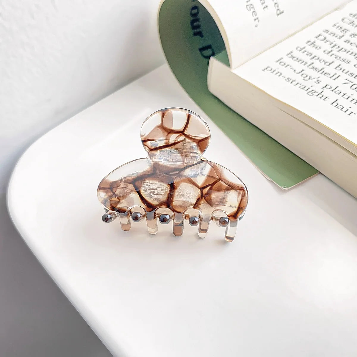 2026 New Korean style hair claw clip Fairy hair clips Mini Delicate hair claw Pretty hairclip Accessories for women - Curl and Collar