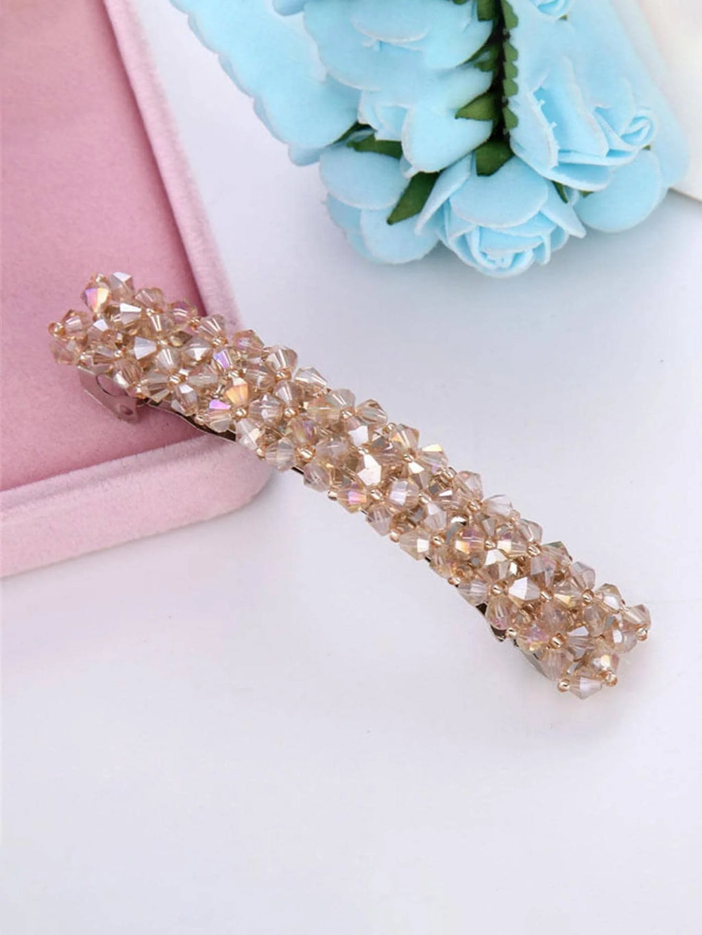 4pcs Crystal Decor Hair Clip Royal Claw Clips Hair Claws Hair Barrettes, School Stuff, Hair Accessories, Head Accessories, Curl and Collar
