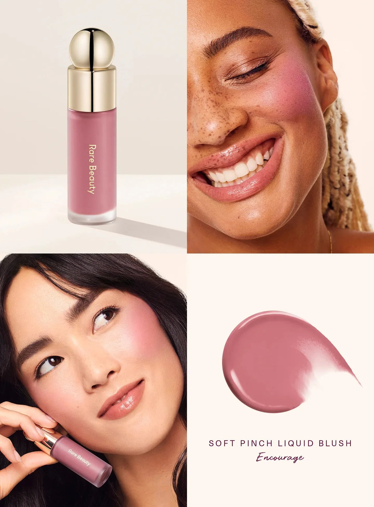Rare Beauty Matte Lip Gloss Waterproof Non-Stick Cup Lip Glaze Smudge Proof Not Fade Delight Hope Happy Wonder Liquid Lipstick