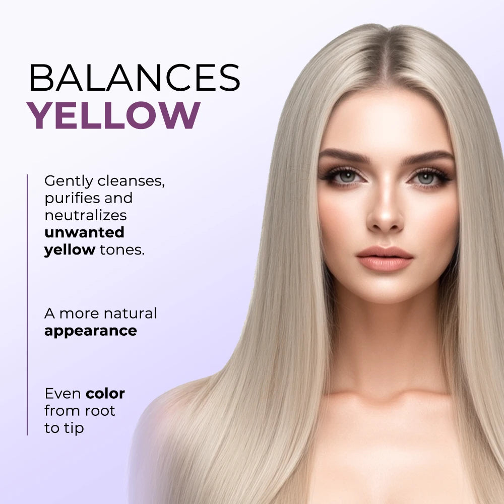 Karseell Purple Hair Mask 16.90 fl.oz 500ml Professional Neutralizes Brass Yellow Tones For Blonde Silver Gray Highlighted Hair - Curl and Collar