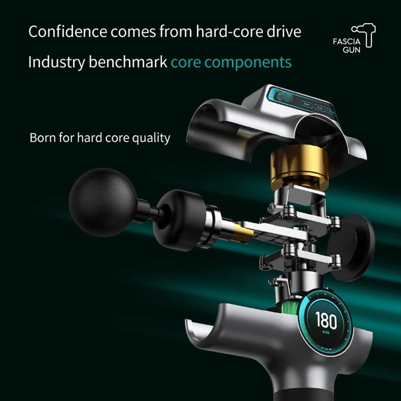 99 Speed Professional Muscle Massage Gun Massager Massager for Neck and Back Massage Instrument Dropshipping Fitness Equipment - Curl and Collar