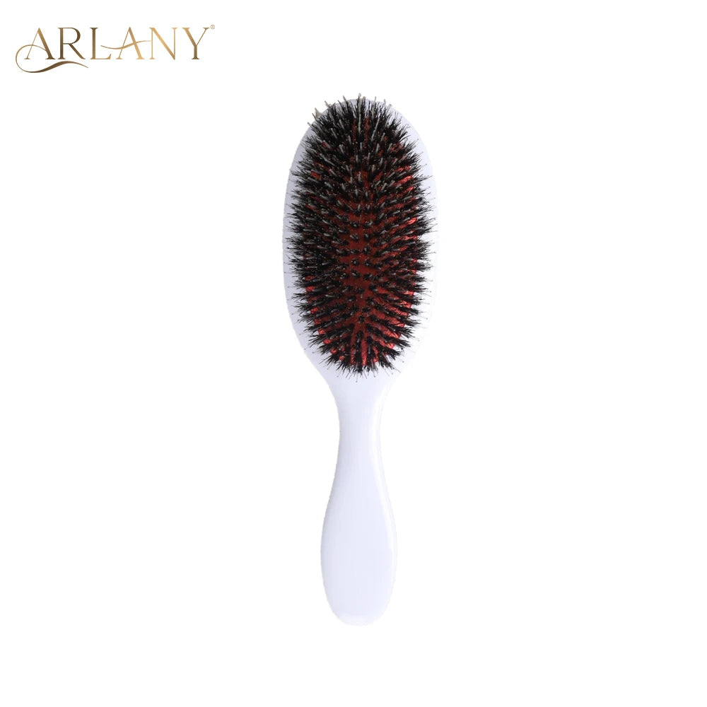ARLANY Boar Bristle Hair Brush Massage Comb Hair Styling Tool Hair Beauty Salon Accessories Hairdressing Hair Extensions Tool - Curl and Collar