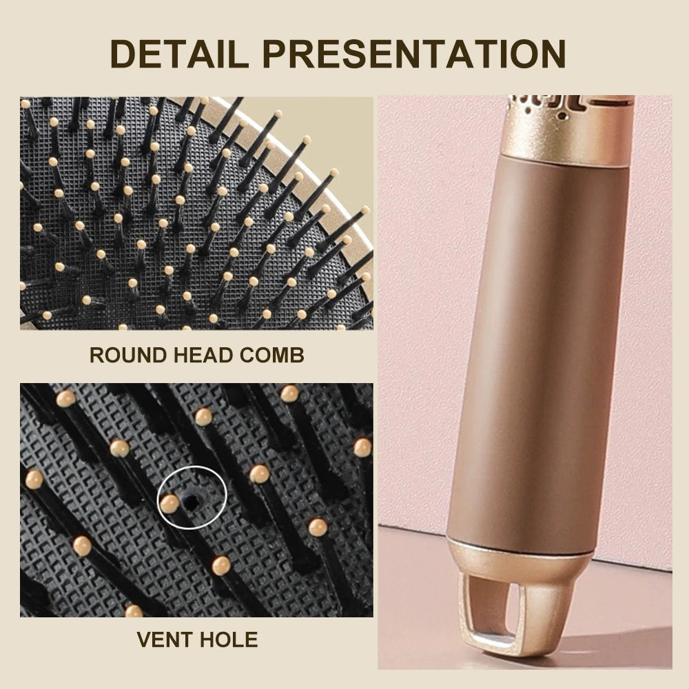 CALIYI Hair Massage Air Cushion Comb Brush Scalp Hairbrush Detangle Anti Static Salon SPA Hairdressing Styling Tool Oval Round - Curl and Collar