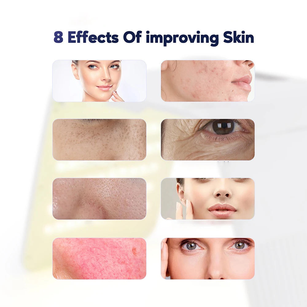 Foldable 7 Color LED Photon Facial Body Beauty Machine Skin Rejuvenation Light Nano Spray Equipment Home Skin Care SPA Instrument - Curl and Collar