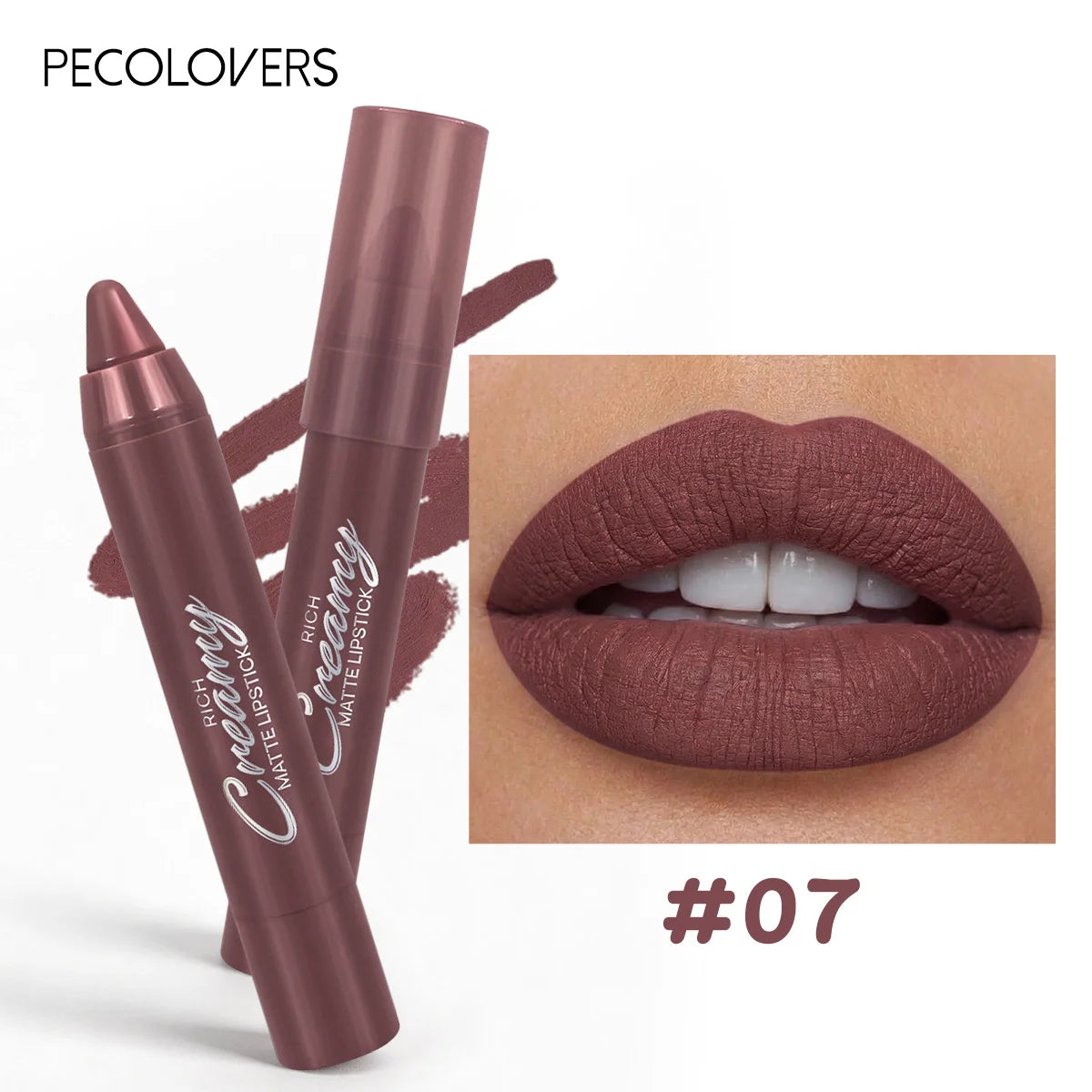 6PCS/SET Creamy Matte Lipstick Kit, 6 Versatile Everyday Lip Shades, Silky Smudge-Proof Lip Crayon, Smooth Glide-On Application, Lightweight Comfortable Wear, Travel-Friendly Beauty Essentials - Curl and Collar