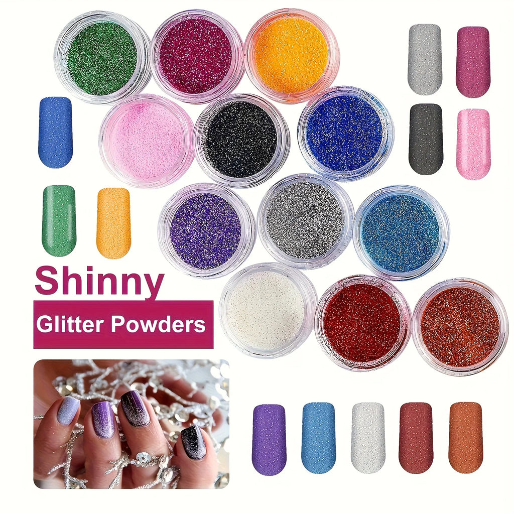 23-in-1 Acrylic Nail Kit for Beginners — Includes 12 Acrylic Powder Colors, Nail Extension Tools, and Various Manicure Tools - Curl and Collar