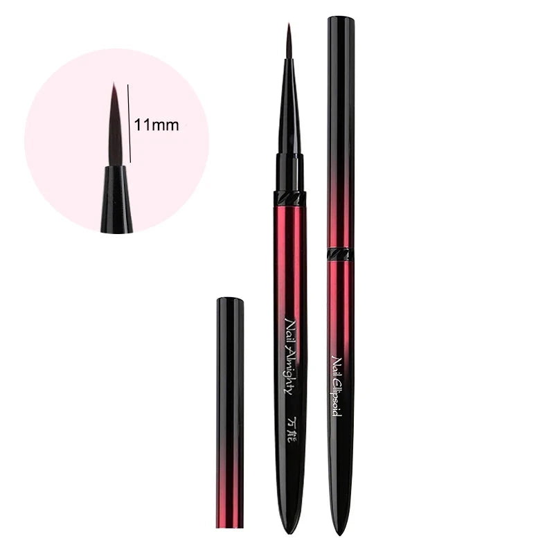 French Plaid Nail Art Brushes Set Line Grid Pattern Drawing Pen for DIY Design UV Gel Extension Manicure Painting Supplies - Curl and Collar