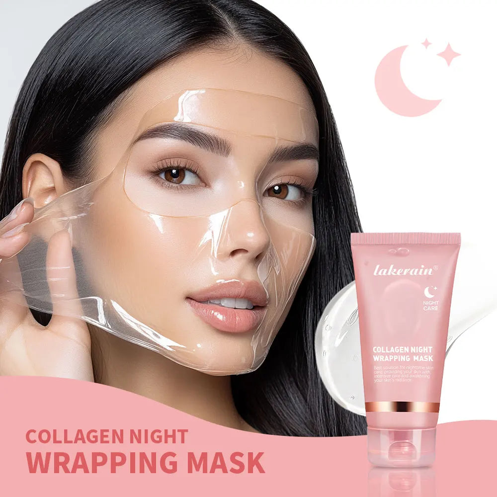 Korean Deep Collagen Mask Peel Off Mask Face Anti Wrinkle Lifting Skin Care Masks Bio Pack Night Wrapping Woman Overnight Skin - Curl and Collar