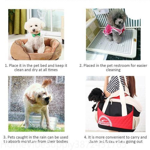 20/40/50/100Pcs Disposable Puppy Pee Pads Super Absorbent Dog Training Pad Dry Clean Cushion Pet Dog Supply - Curl and Collar