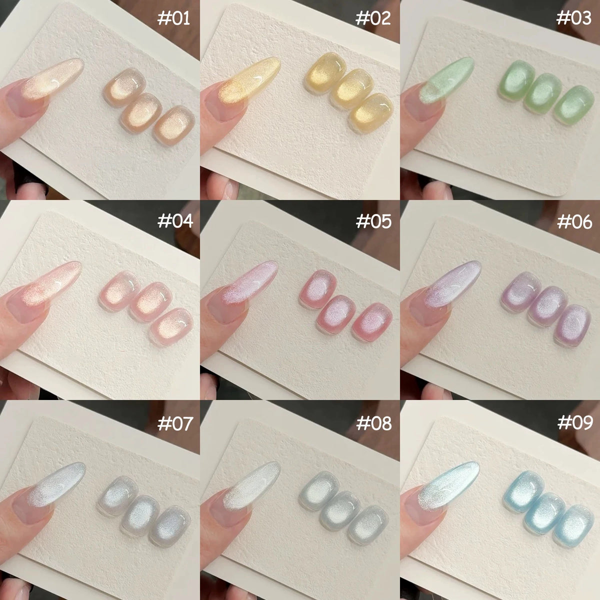 1-12pcs SHAKA Autumn Tanhua Cat Eye Pink Transparent Color Gel Nail Polish 2026 New Simple And Generous Halloween Nail Gel - Curl and Collar