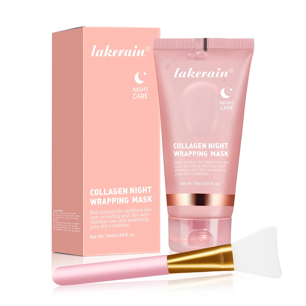 Korean Deep Collagen Mask Peel Off Mask Face Anti Wrinkle Lifting Skin Care Masks Bio Pack Night Wrapping Woman Overnight Skin - Curl and Collar