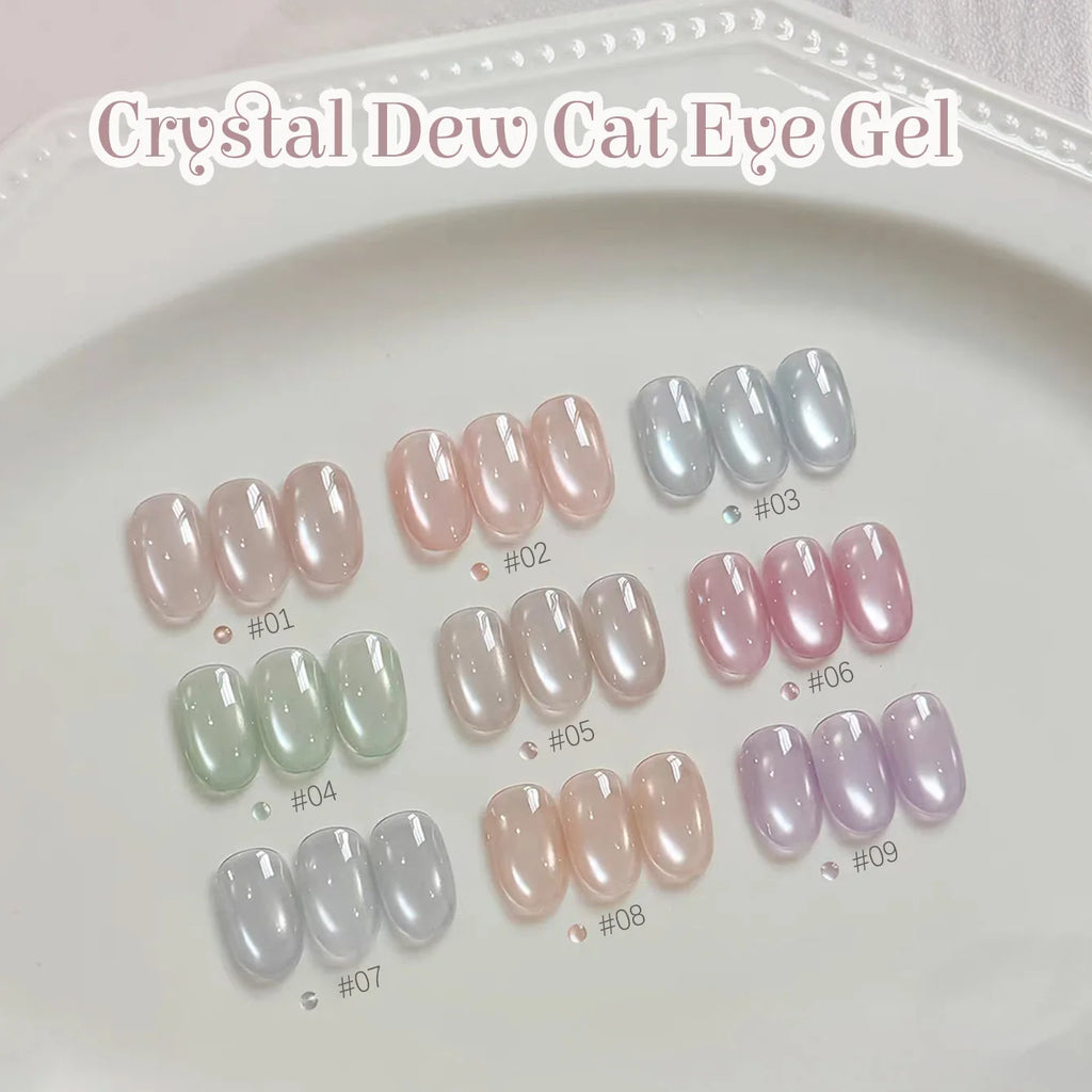 1-12pcs SHAKA Autumn Tanhua Cat Eye Pink Transparent Color Gel Nail Polish 2026 New Simple And Generous Halloween Nail Gel - Curl and Collar