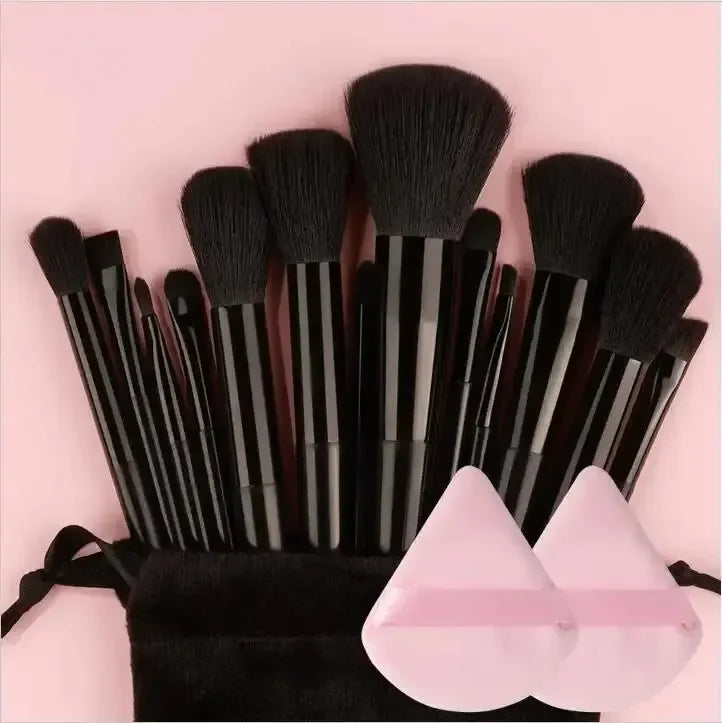 Makeup Brush Set Soft Fluffy Professiona Cosmetic Foundation Powder Eyeshadow Kabuki Blending Make Up Brush Beauty Tool Makeup - Curl and Collar