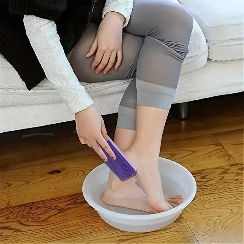 1/10Pcs Foot-exfoliating Stone File Callus Dead Skin Remover Foot Heel Scrubber Smooth Feet In Seconds Pedicure Exfoliator Tool - Curl and Collar