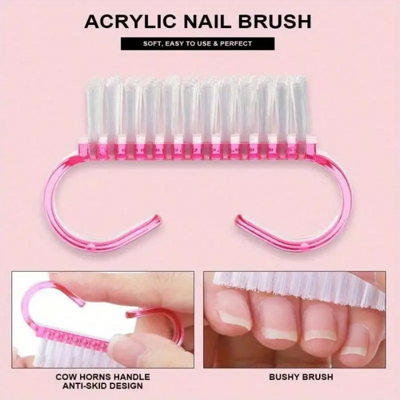 23-in-1 Acrylic Nail Kit for Beginners — Includes 12 Acrylic Powder Colors, Nail Extension Tools, and Various Manicure Tools - Curl and Collar