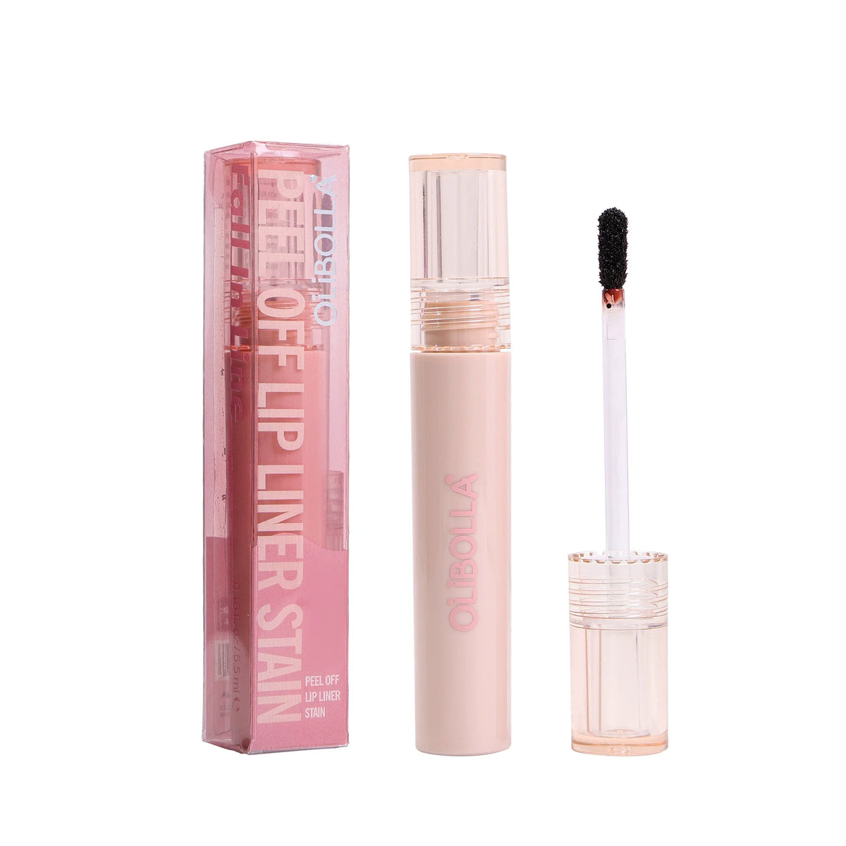 OLIBOLLA Peel Off Lip Liner Stain Waterproof Long Lasting Lip Tattoo Tint, Non Stick Cup Transferproof Lip Outline Liquid Makeup Cosmetics - Curl and Collar