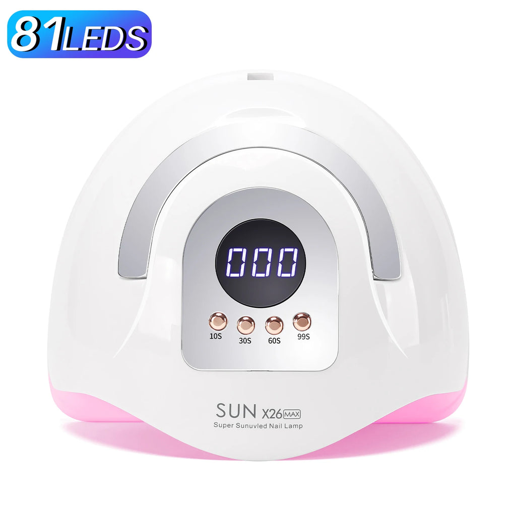 UV LED Nail Lamp 380W Nail Curing Lamps For Home Salon Powerful LED Drying Lamps For All Gel Polish Professional Nail Equipment - Curl and Collar
