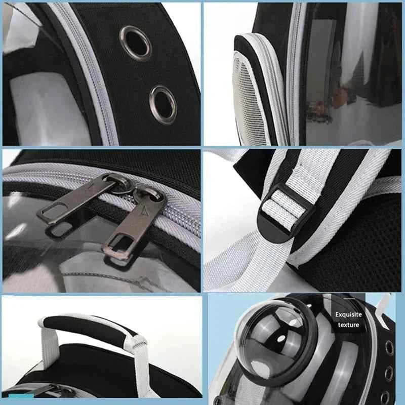 Transparent Portable Cat Carrier Backpack Breathable Bubble Pet Backpack for Small Animals Puppy Kitty Travel Capsule