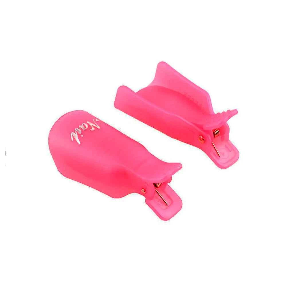 LULAA 10Pcs/16Pcs Plastic Nail Art Soak Off Cap Clip UV Gel Polish Remover Wrap Tool for Fingernail Removal Soak Off Clips