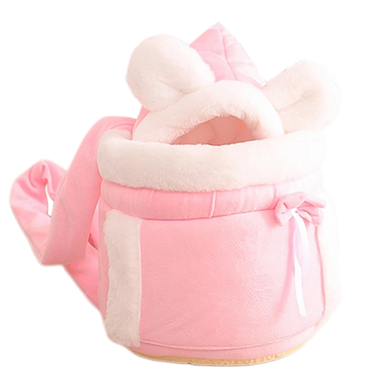 Winter Warm Cat Backpack Soft Cozy Cute Plush Pets Cage All In 1 Style Cat Bag Carrier Bag For Outdoor Travel Pet Accessories - Curl and Collar