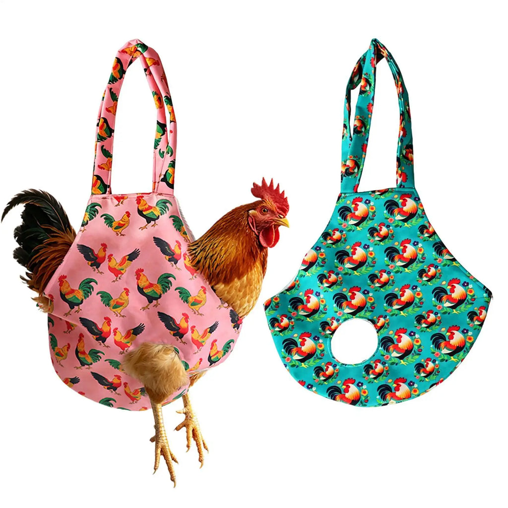 1PC Chicken Holder Bag Chicken Sling Carrier with Handle Catching Hand Bag for Rooster Poultry Transport Traveling Driving - Curl and Collar