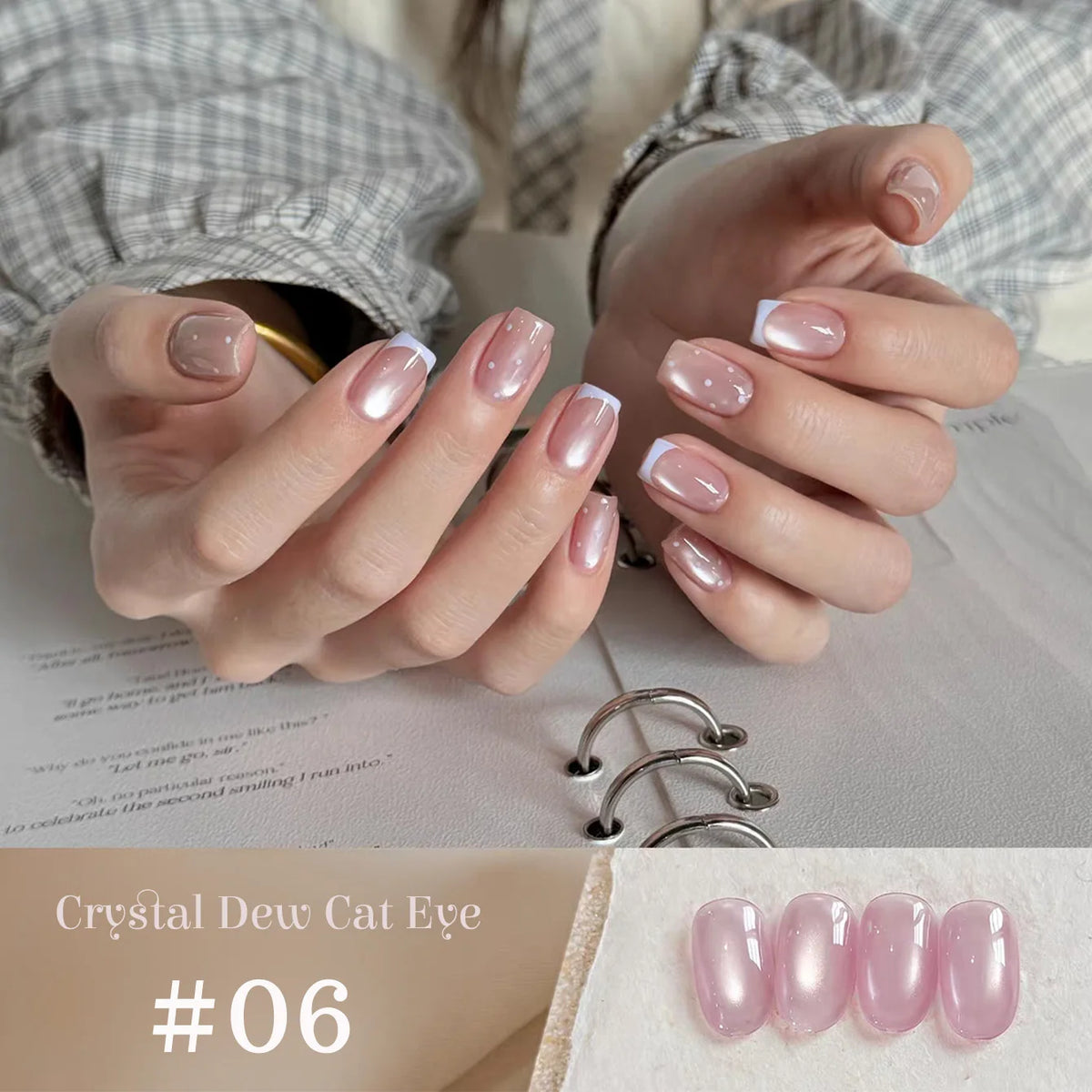 1-12pcs SHAKA Autumn Tanhua Cat Eye Pink Transparent Color Gel Nail Polish 2026 New Simple And Generous Halloween Nail Gel - Curl and Collar