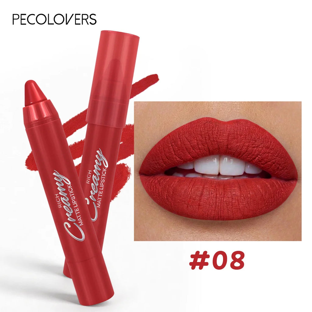 6PCS/SET Creamy Matte Lipstick Kit, 6 Versatile Everyday Lip Shades, Silky Smudge-Proof Lip Crayon, Smooth Glide-On Application, Lightweight Comfortable Wear, Travel-Friendly Beauty Essentials - Curl and Collar