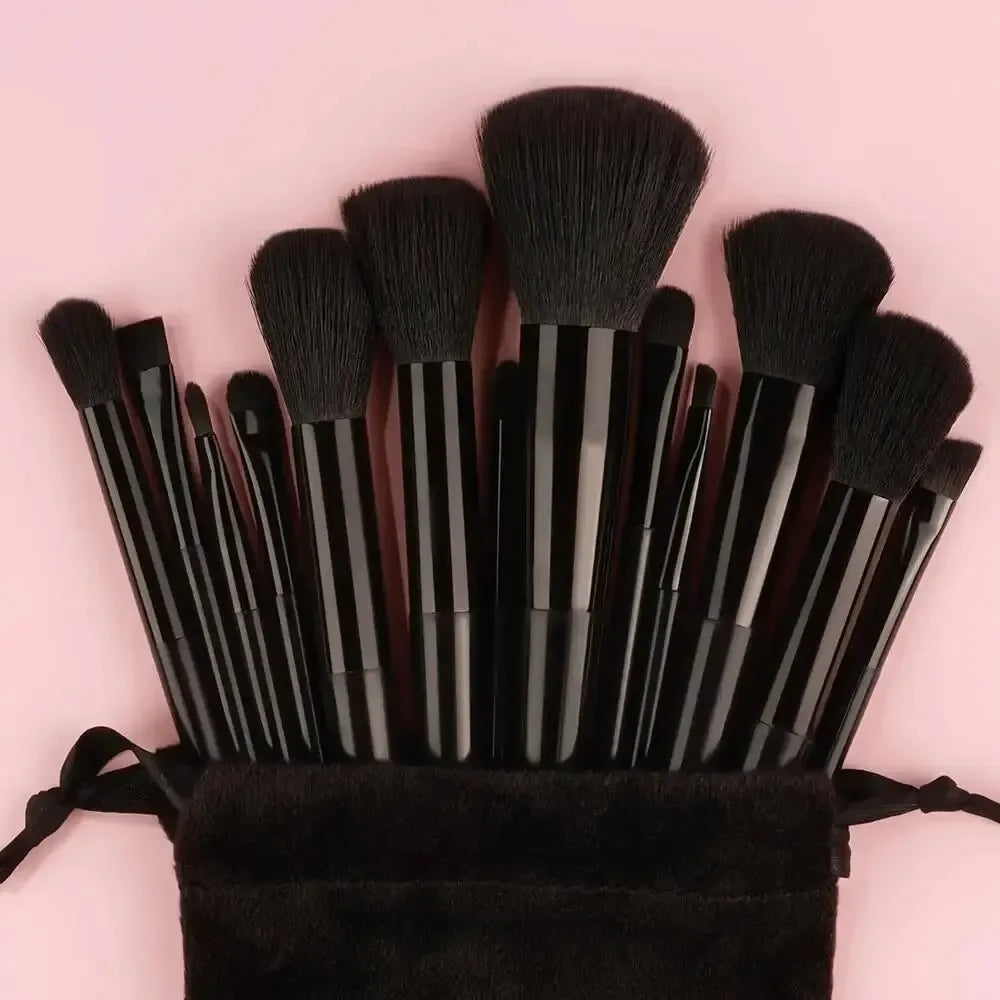 Makeup Brush Set Soft Fluffy Professiona Cosmetic Foundation Powder Eyeshadow Kabuki Blending Make Up Brush Beauty Tool Makeup - Curl and Collar