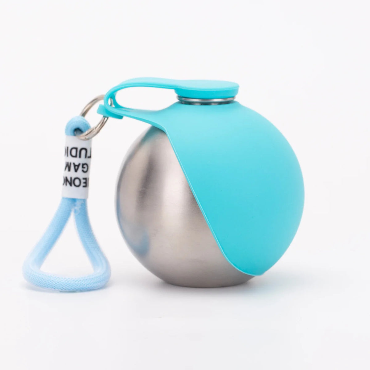 304 Stainless Steel Dog Water Bottle for Walking Pet Water Dispenser with Foldable Silicone Bowl Portable Dog Water Bottle Travel - Curl and Collar