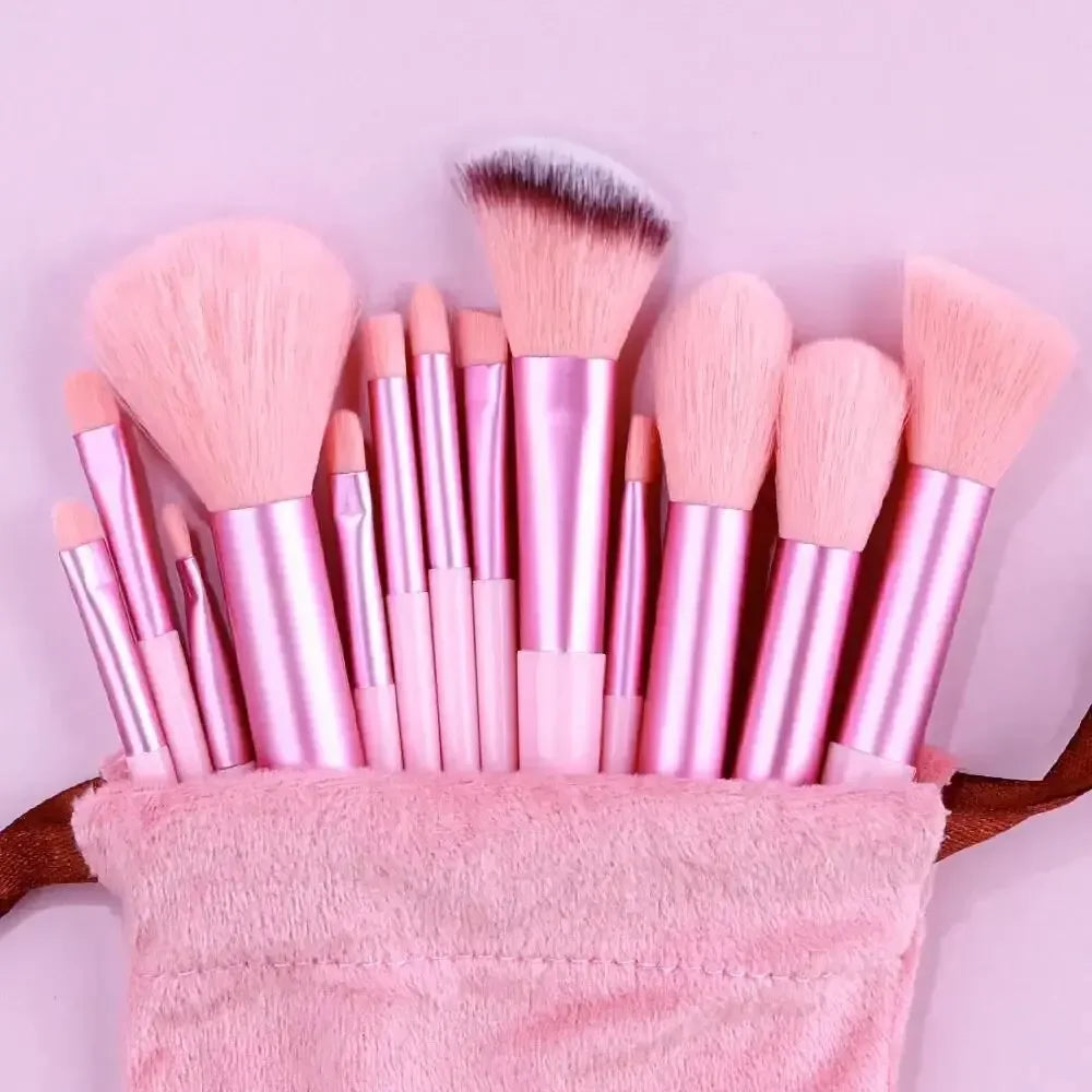 Makeup Brush Set Soft Fluffy Professiona Cosmetic Foundation Powder Eyeshadow Kabuki Blending Make Up Brush Beauty Tool Makeup - Curl and Collar