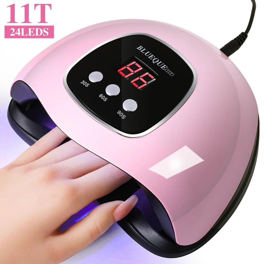 LIMEGIRL Nail UV Dryer Machine Professional 24 LED UV Manicure Lamp Home Use Nail Lamp For Drying Polish Varnish With USB Cable - Curl and Collar