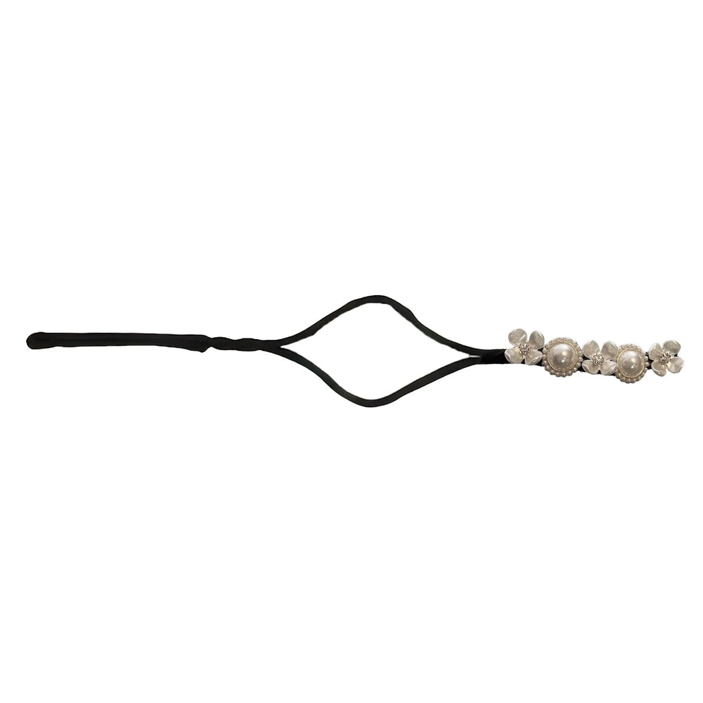Sophisticated Hair Bun Maker Flower Donut Styling Tool for Elegant Wedding Party Updo DIY Hair Accessories Women's Gift - Curl and Collar