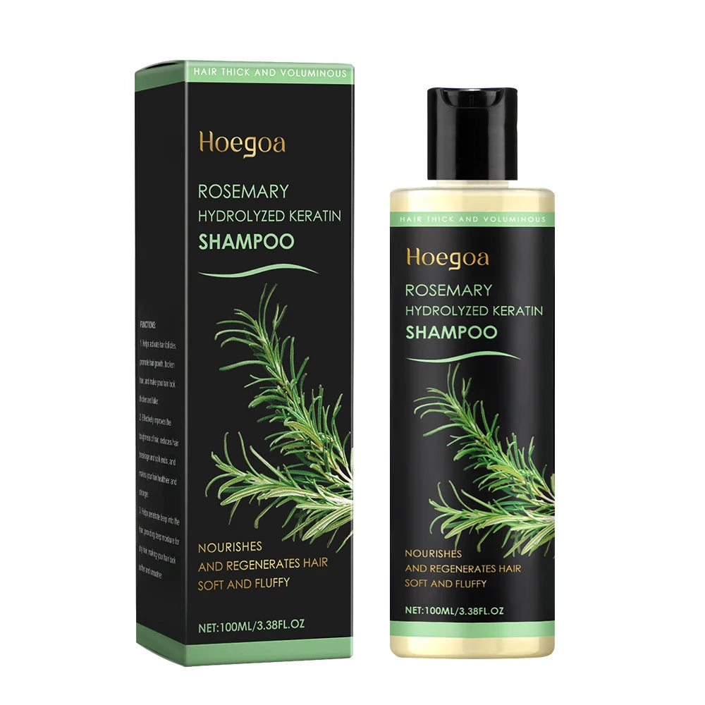Rosemary Shampoo Soothing Scalp Anti Dandruff Refreshing Fluffy Repair Split Ends Plant Oil Control Nourishment Hair Shampoo - Curl and Collar