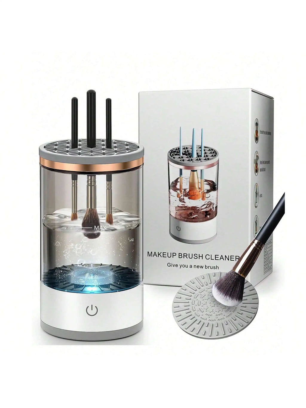 Electric Makeup Brush Cleaner Machine - Curl and Collar