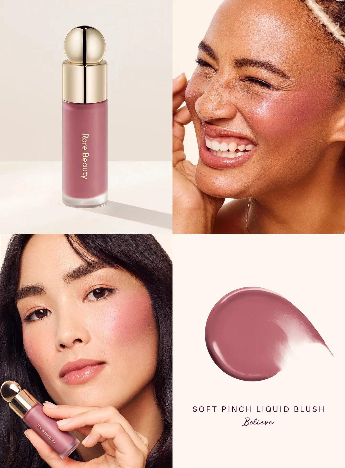 Rare Beauty Matte Lip Gloss Waterproof Non-Stick Cup Lip Glaze Smudge Proof Not Fade Delight Hope Happy Wonder Liquid Lipstick